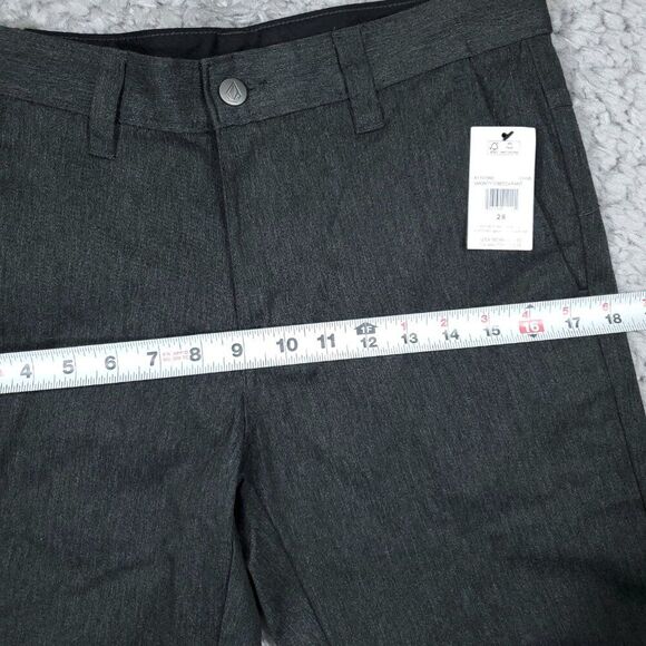 Volcom Vmonty Stretch Chino Pants Men's Straight Leg Dark Gray Size 28 - Picture 8 of 10